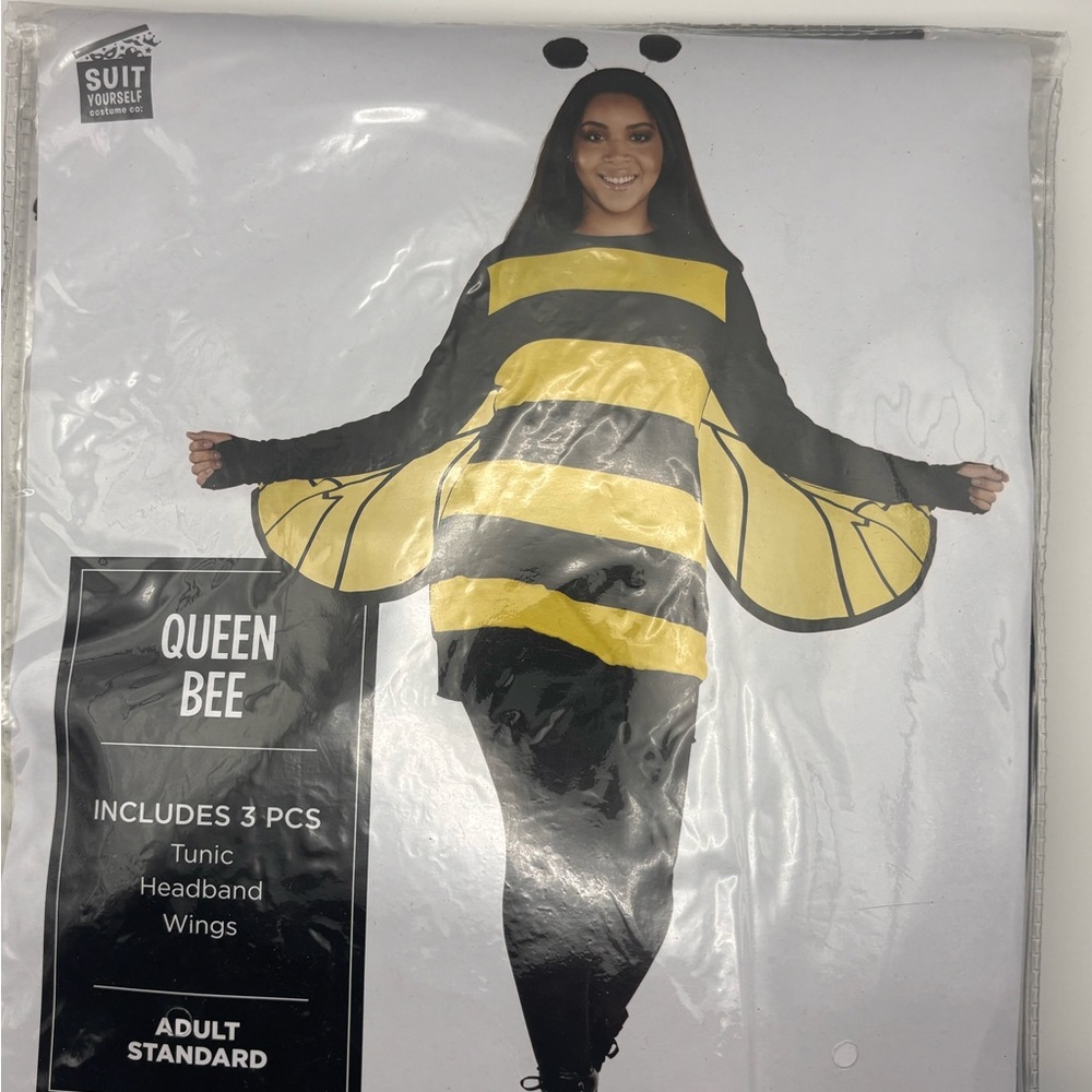 Queen Bee Costume for Kids - Black and Yellow